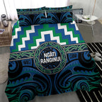 Aotearoa Ngati Ranginui Bedding Set Maori Iwi Poutama Puhoro Tattoo