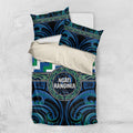 Aotearoa Ngati Ranginui Bedding Set Maori Iwi Poutama Puhoro Tattoo
