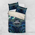 Aotearoa Ngati Ranginui Bedding Set Maori Iwi Poutama Puhoro Tattoo