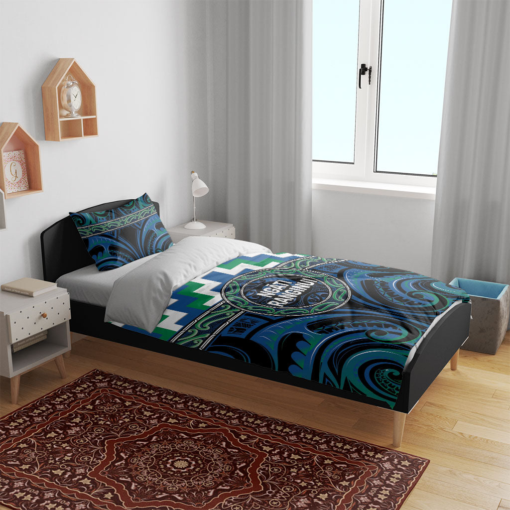 Aotearoa Ngati Ranginui Bedding Set Maori Iwi Poutama Puhoro Tattoo