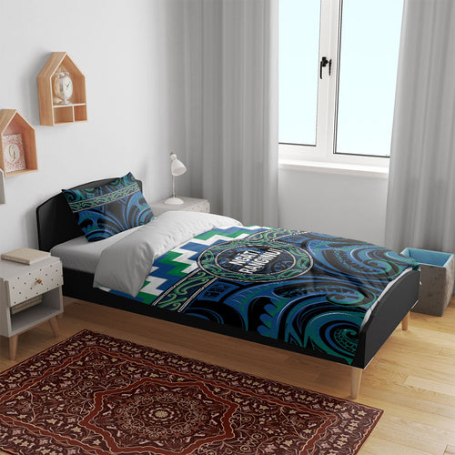 Aotearoa Ngati Ranginui Bedding Set Maori Iwi Poutama Puhoro Tattoo