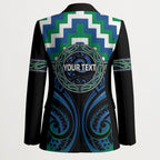 Aotearoa Ngati Ranginui Personalised Blazer Maori Iwi Poutama Puhoro Tattoo