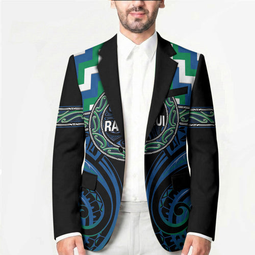 Aotearoa Ngati Ranginui Personalised Blazer Maori Iwi Poutama Puhoro Tattoo