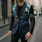 Aotearoa Ngati Ranginui Personalised Blazer Maori Iwi Poutama Puhoro Tattoo