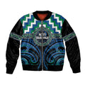 Aotearoa Ngati Ranginui Personalised Bomber Jacket Maori Iwi Poutama Puhoro Tattoo
