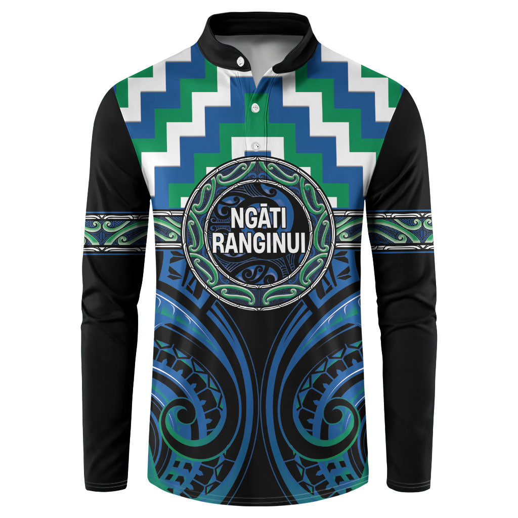 Aotearoa Ngati Ranginui Personalised Button Sweatshirt Maori Iwi Poutama Puhoro Tattoo