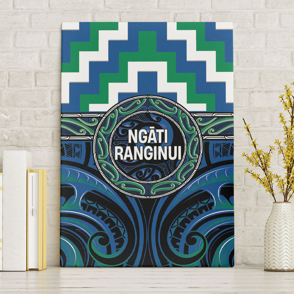 Aotearoa Ngati Ranginui Canvas Wall Art Maori Iwi Poutama Puhoro Tattoo