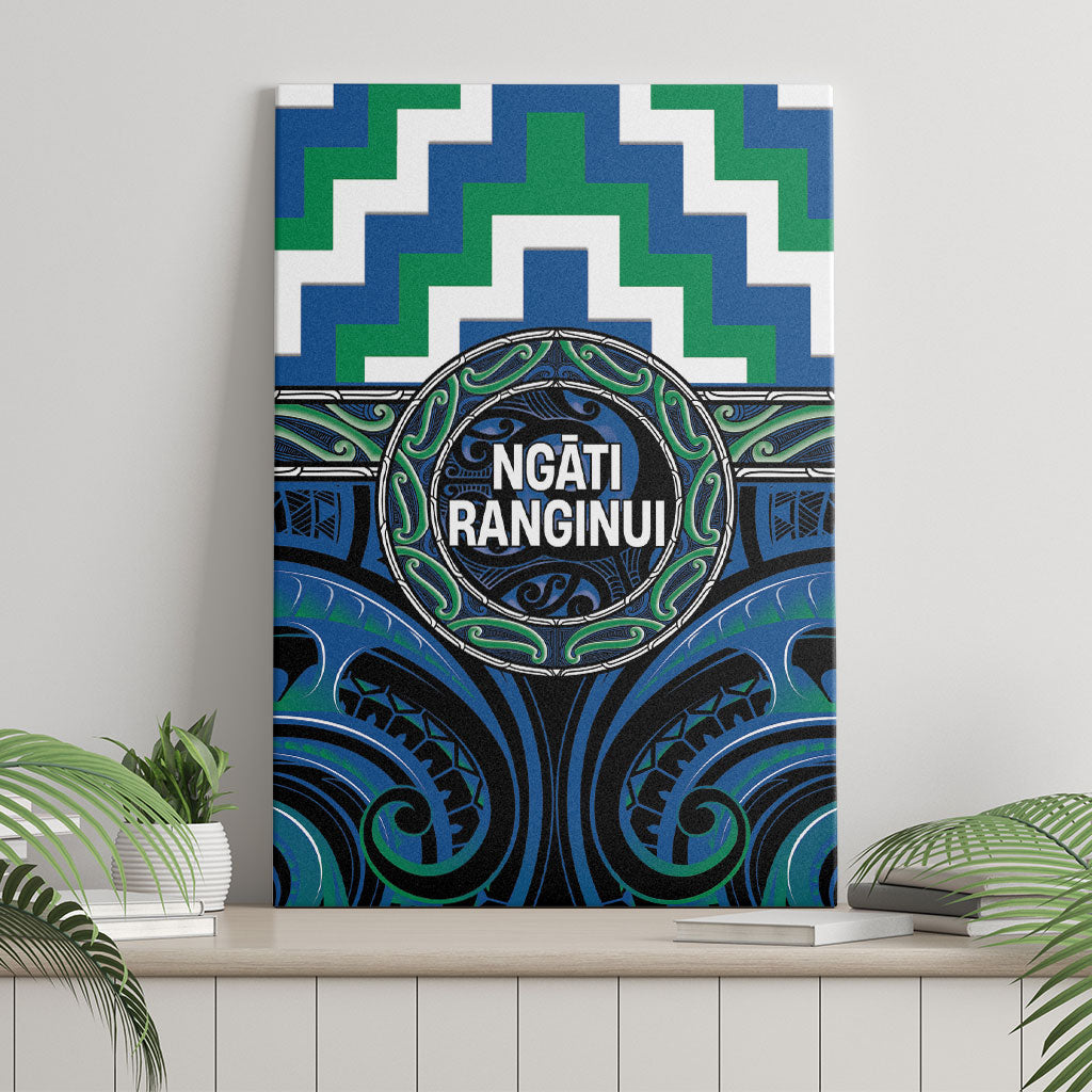 Aotearoa Ngati Ranginui Canvas Wall Art Maori Iwi Poutama Puhoro Tattoo