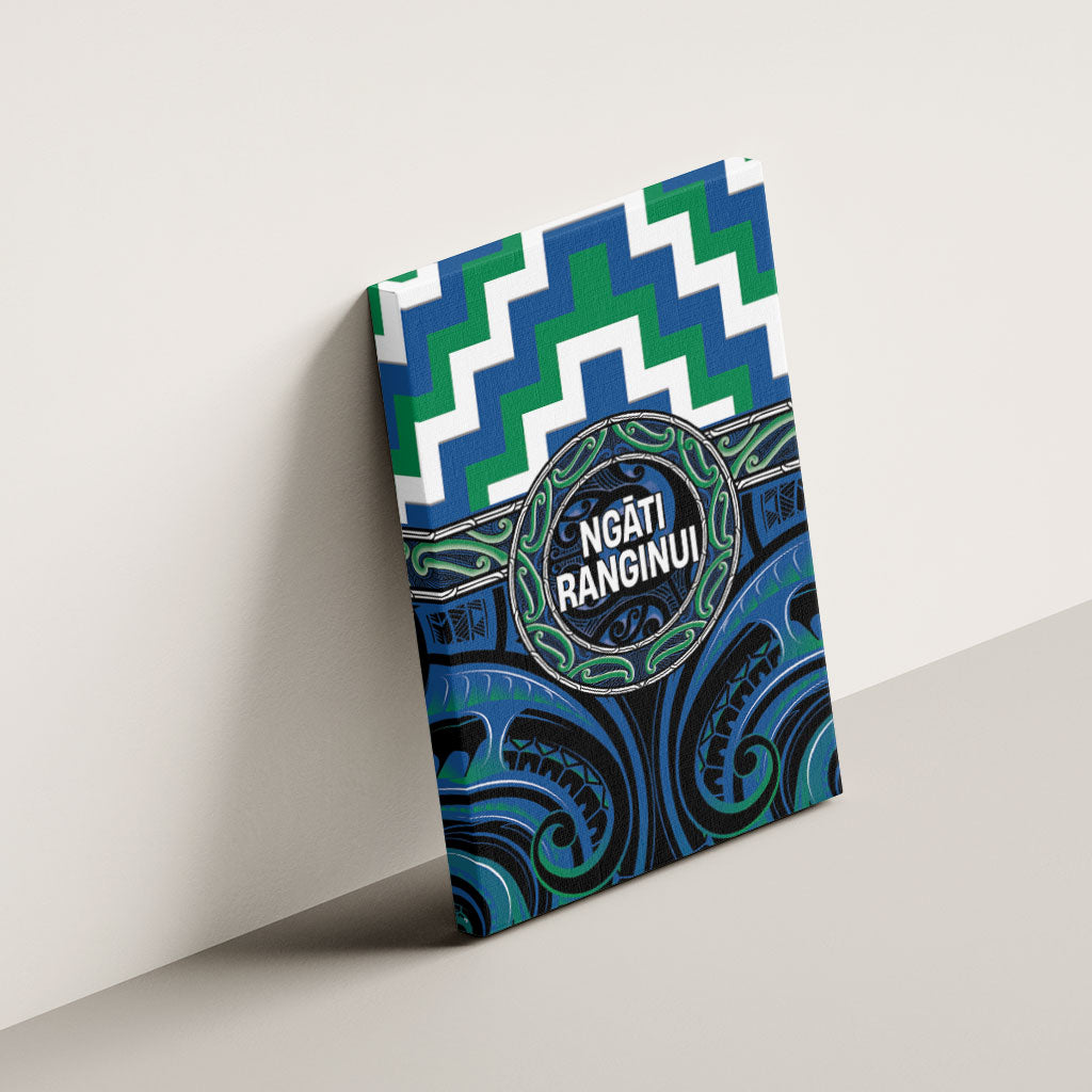 Aotearoa Ngati Ranginui Canvas Wall Art Maori Iwi Poutama Puhoro Tattoo