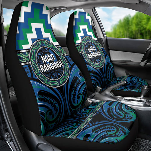 Aotearoa Ngati Ranginui Car Seat Cover Maori Iwi Poutama Puhoro Tattoo