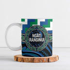 Aotearoa Ngati Ranginui Personalised Ceramic Mug Maori Iwi Poutama Puhoro Tattoo