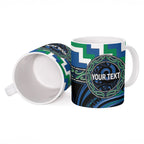 Aotearoa Ngati Ranginui Personalised Ceramic Mug Maori Iwi Poutama Puhoro Tattoo
