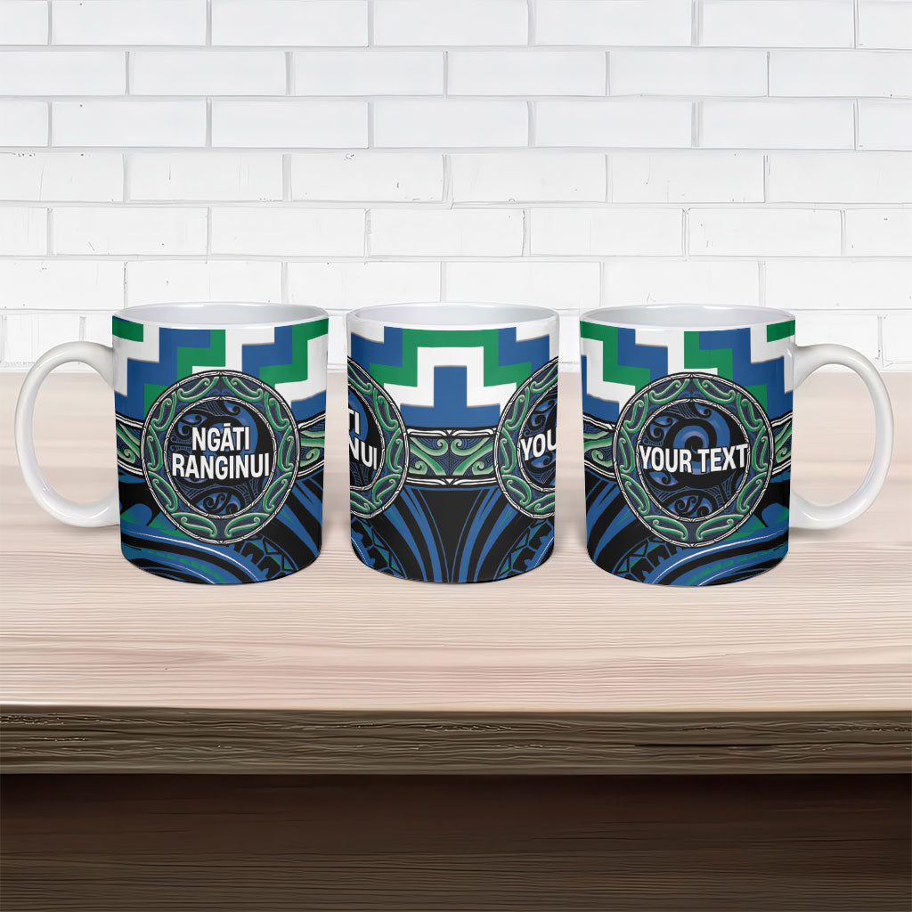 Aotearoa Ngati Ranginui Personalised Ceramic Mug Maori Iwi Poutama Puhoro Tattoo
