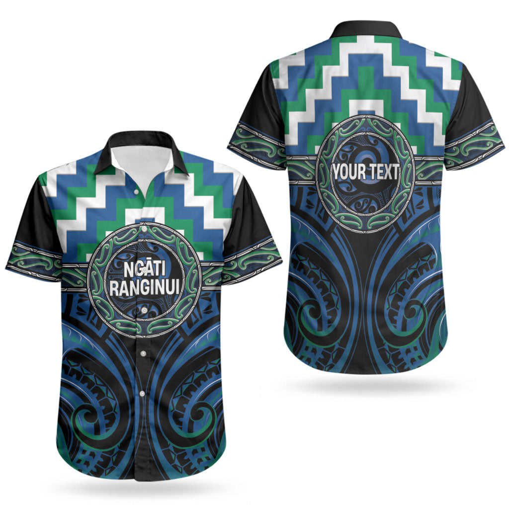 Aotearoa Ngati Ranginui Personalised Couples Matching Puletasi and Hawaiian Shirt Maori Iwi Poutama Puhoro Tattoo