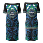 Aotearoa Ngati Ranginui Personalised Couples Matching Puletasi and Hawaiian Shirt Maori Iwi Poutama Puhoro Tattoo