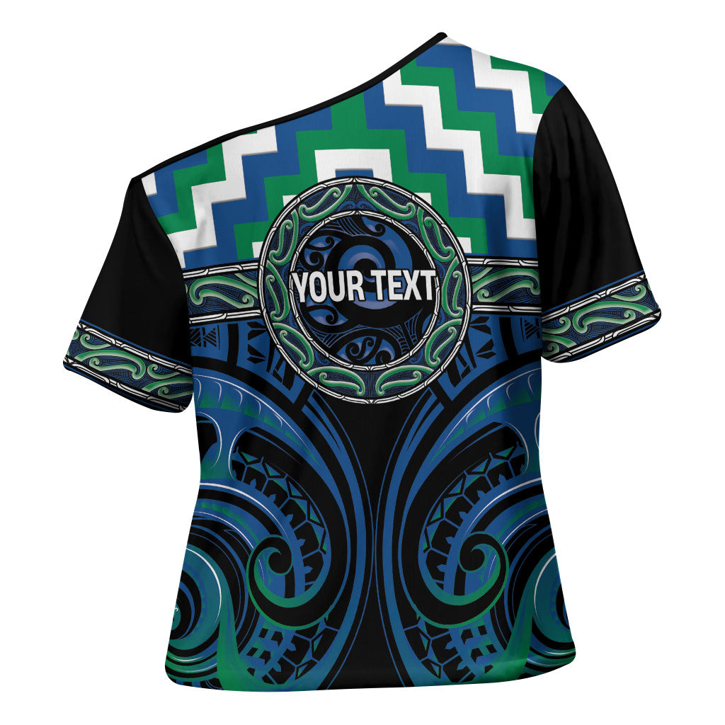 Aotearoa Ngati Ranginui Personalised Cross Shoulder Shirt Maori Iwi Poutama Puhoro Tattoo