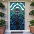 Aotearoa Ngati Ranginui Personalised Door Cover Maori Iwi Poutama Puhoro Tattoo