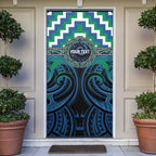 Aotearoa Ngati Ranginui Personalised Door Cover Maori Iwi Poutama Puhoro Tattoo