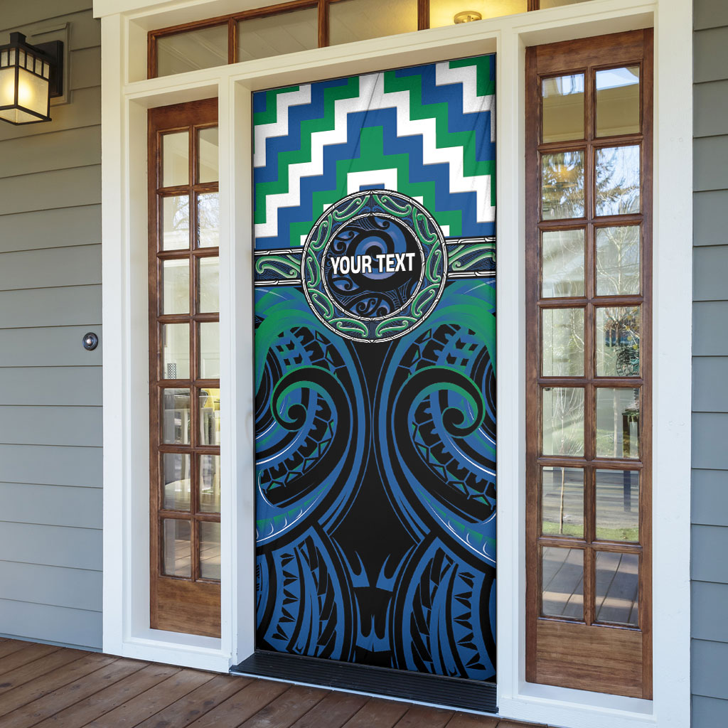 Aotearoa Ngati Ranginui Personalised Door Cover Maori Iwi Poutama Puhoro Tattoo