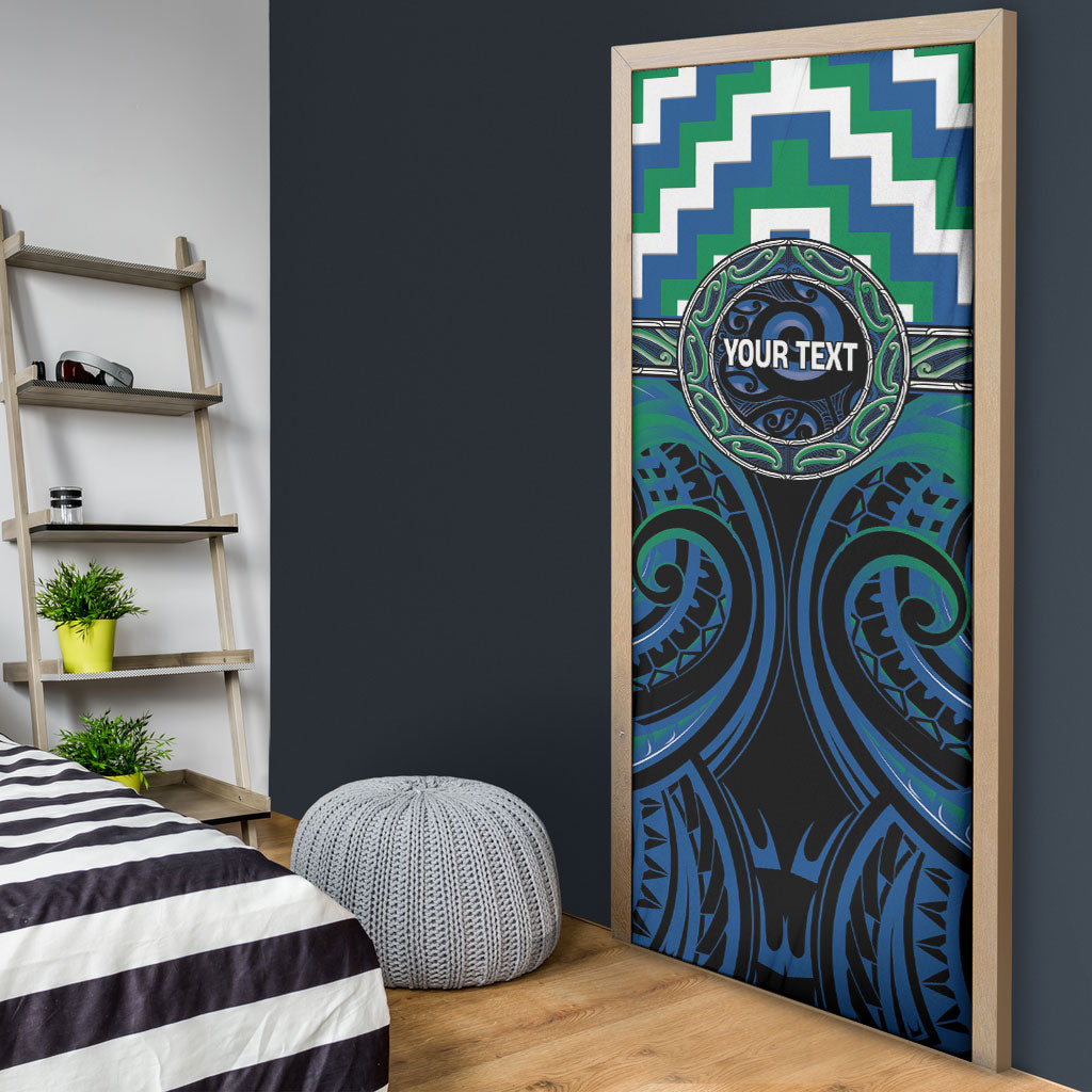 Aotearoa Ngati Ranginui Personalised Door Cover Maori Iwi Poutama Puhoro Tattoo