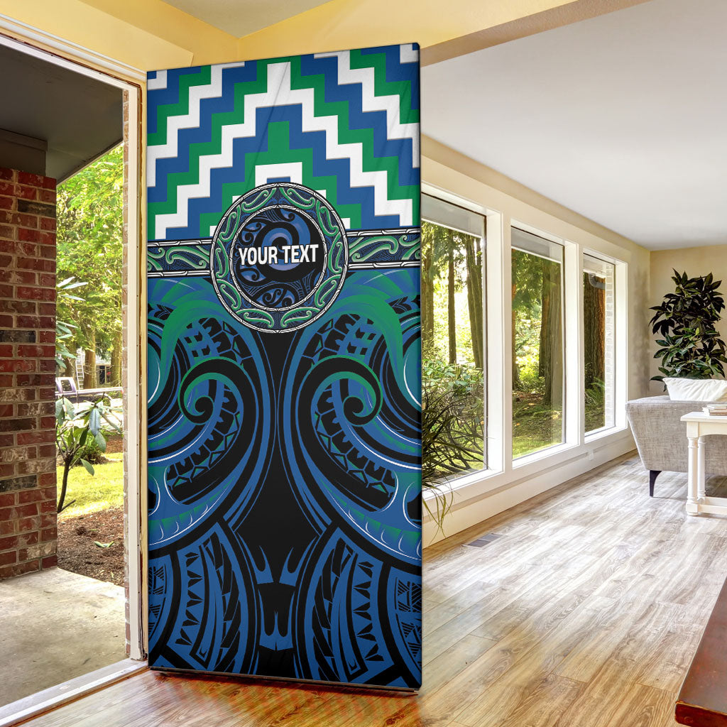 Aotearoa Ngati Ranginui Personalised Door Cover Maori Iwi Poutama Puhoro Tattoo