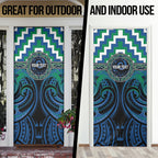 Aotearoa Ngati Ranginui Personalised Door Cover Maori Iwi Poutama Puhoro Tattoo