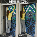 Aotearoa Ngati Ranginui Personalised Door Cover Maori Iwi Poutama Puhoro Tattoo