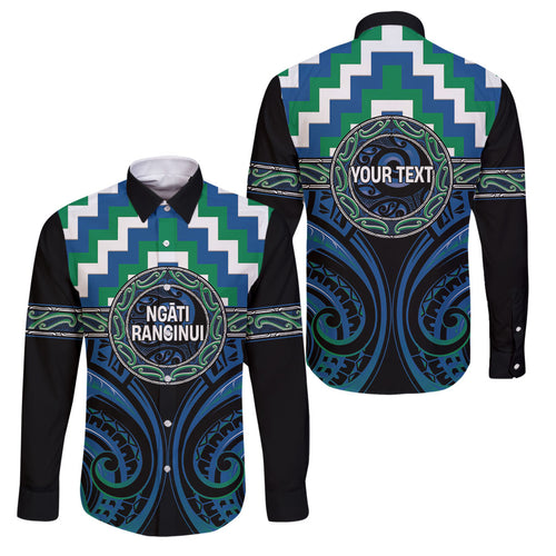 Aotearoa Ngati Ranginui Personalised Family Matching Summer Maxi Dress and Hawaiian Shirt Maori Iwi Poutama Puhoro Tattoo