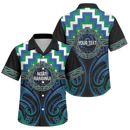 Aotearoa Ngati Ranginui Personalised Family Matching Summer Maxi Dress and Hawaiian Shirt Maori Iwi Poutama Puhoro Tattoo
