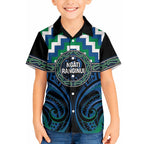 Aotearoa Ngati Ranginui Personalised Hawaiian Shirt Maori Iwi Poutama Puhoro Tattoo