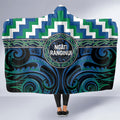 Aotearoa Ngati Ranginui Hooded Blanket Maori Iwi Poutama Puhoro Tattoo