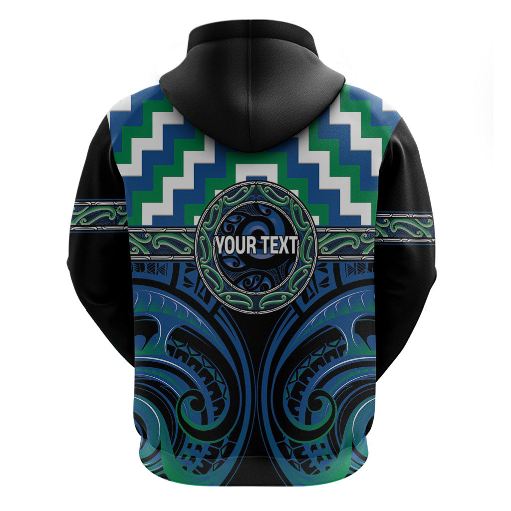 Aotearoa Ngati Ranginui Personalised Hoodie Maori Iwi Poutama Puhoro Tattoo