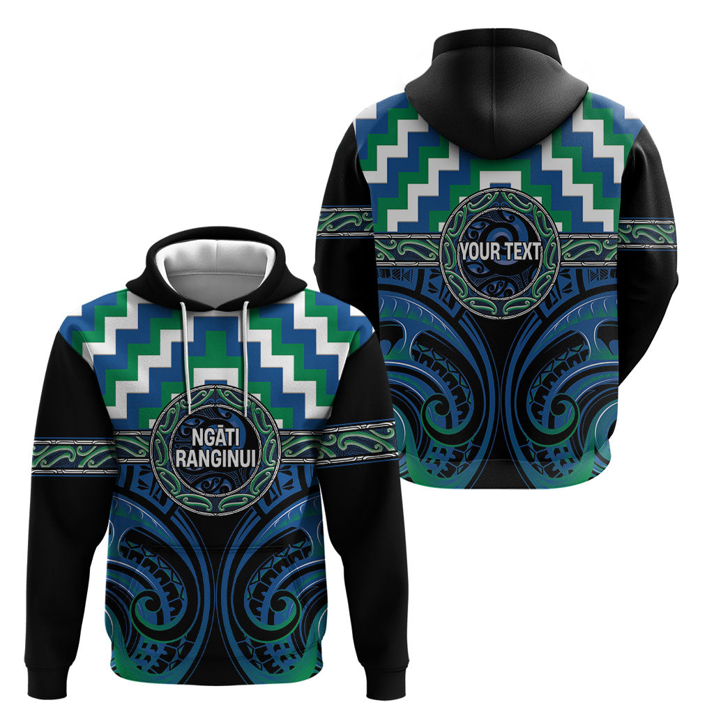 Aotearoa Ngati Ranginui Personalised Hoodie Maori Iwi Poutama Puhoro Tattoo