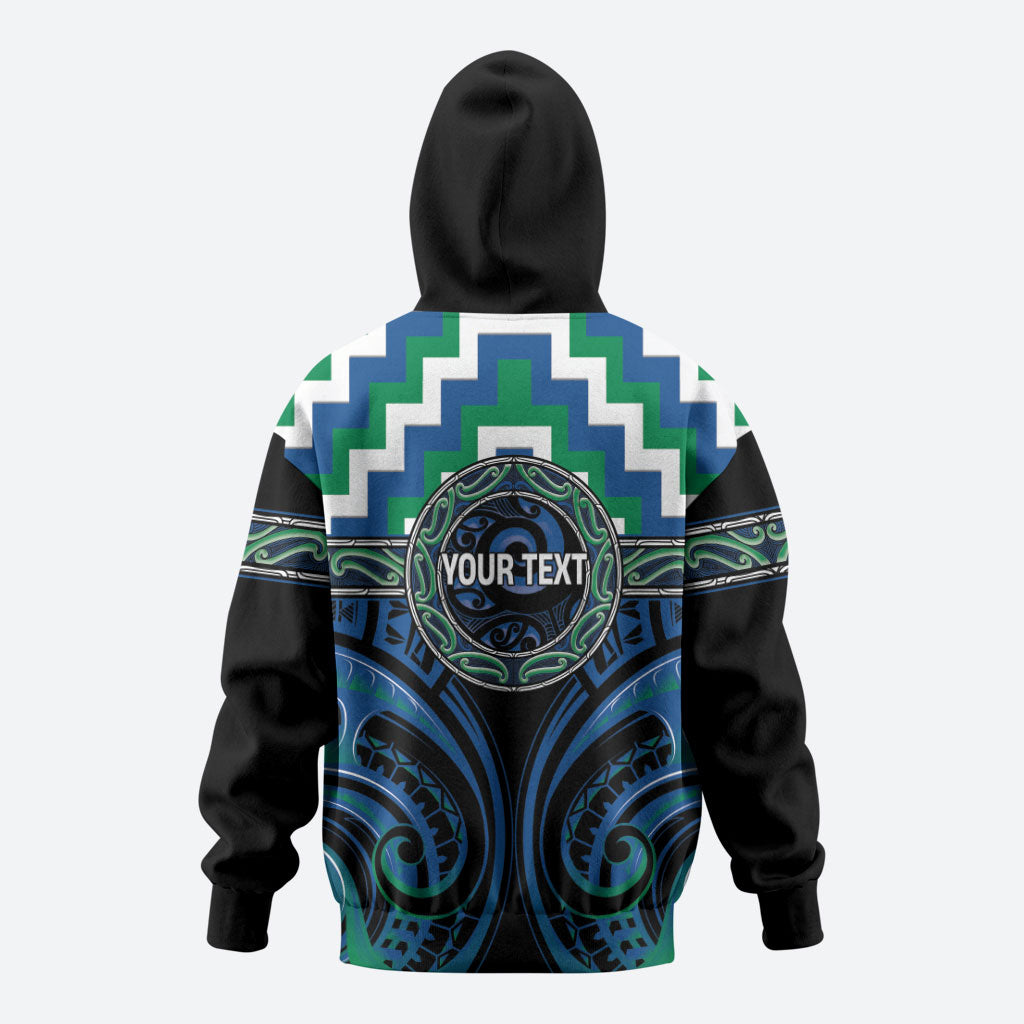 Aotearoa Ngati Ranginui Personalised Hoodie Maori Iwi Poutama Puhoro Tattoo