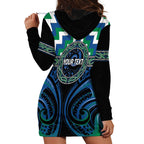 Aotearoa Ngati Ranginui Personalised Hoodie Dress Maori Iwi Poutama Puhoro Tattoo
