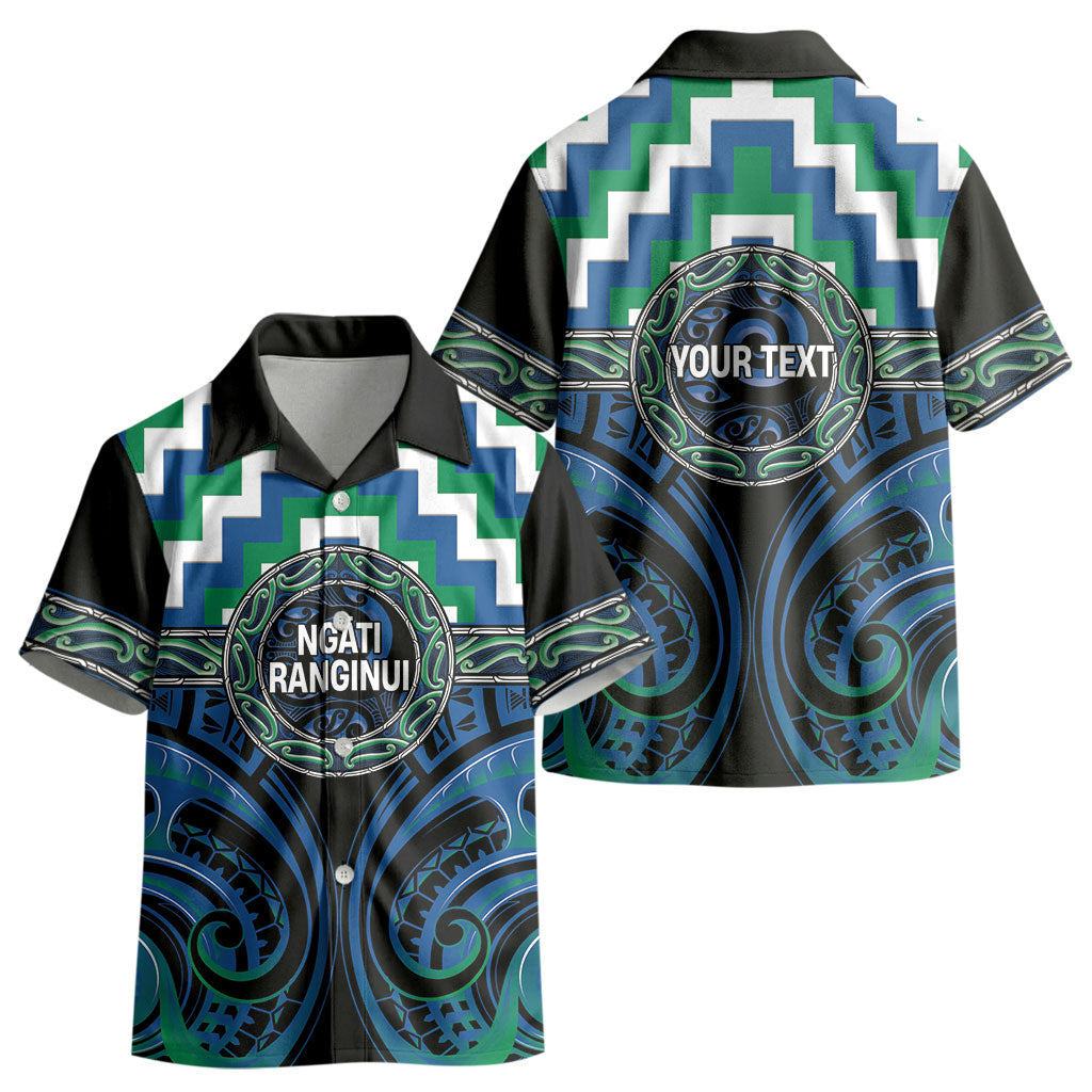 Aotearoa Ngati Ranginui Personalised Kid Hawaiian Shirt Maori Iwi Poutama Puhoro Tattoo