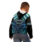 Aotearoa Ngati Ranginui Personalised Kid Hoodie Maori Iwi Poutama Puhoro Tattoo