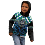 Aotearoa Ngati Ranginui Personalised Kid Hoodie Maori Iwi Poutama Puhoro Tattoo