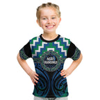 Aotearoa Ngati Ranginui Personalised Kid T Shirt Maori Iwi Poutama Puhoro Tattoo