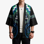 Aotearoa Ngati Ranginui Personalised Kimono Maori Iwi Poutama Puhoro Tattoo