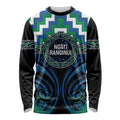 Aotearoa Ngati Ranginui Personalised Long Sleeve Shirt Maori Iwi Poutama Puhoro Tattoo