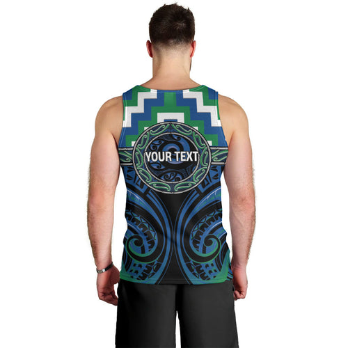 Aotearoa Ngati Ranginui Personalised Men Tank Top Maori Iwi Poutama Puhoro Tattoo