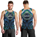 Aotearoa Ngati Ranginui Personalised Men Tank Top Maori Iwi Poutama Puhoro Tattoo