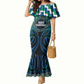 Aotearoa Ngati Ranginui Personalised Mermaid Dress Maori Iwi Poutama Puhoro Tattoo