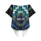 Aotearoa Ngati Ranginui Personalised Off Shoulder Wrap Waist Top Maori Iwi Poutama Puhoro Tattoo