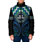 Aotearoa Ngati Ranginui Personalised Padded Jacket Maori Iwi Poutama Puhoro Tattoo
