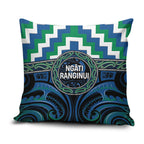 Aotearoa Ngati Ranginui Pillow Cover Maori Iwi Poutama Puhoro Tattoo