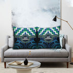 Aotearoa Ngati Ranginui Pillow Cover Maori Iwi Poutama Puhoro Tattoo