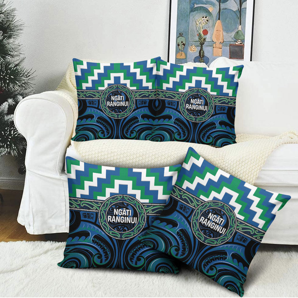 Aotearoa Ngati Ranginui Pillow Cover Maori Iwi Poutama Puhoro Tattoo
