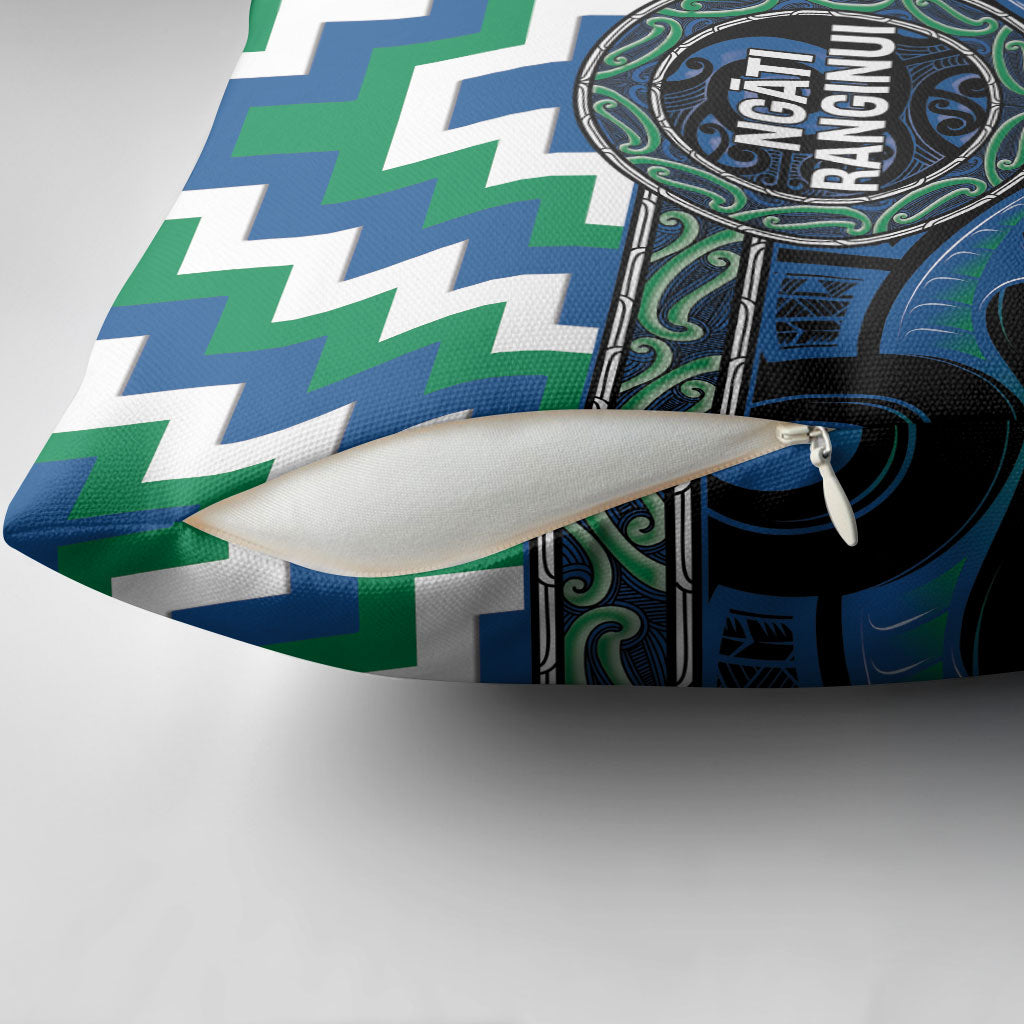 Aotearoa Ngati Ranginui Pillow Cover Maori Iwi Poutama Puhoro Tattoo